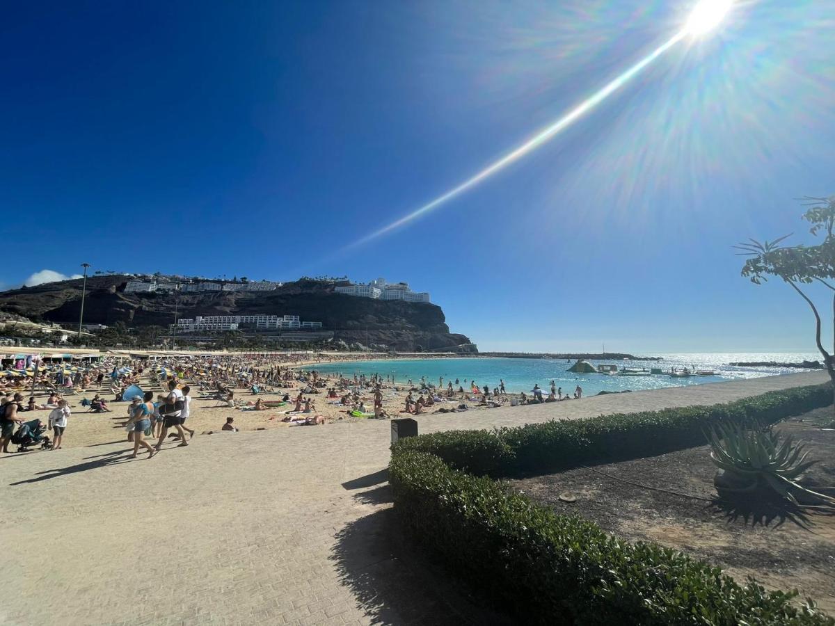 Lovely Apartment Seaview In Puerto Rico With Heated Swimming Pool, Free Wi-Fi And Free Private Parking Zewnętrze zdjęcie