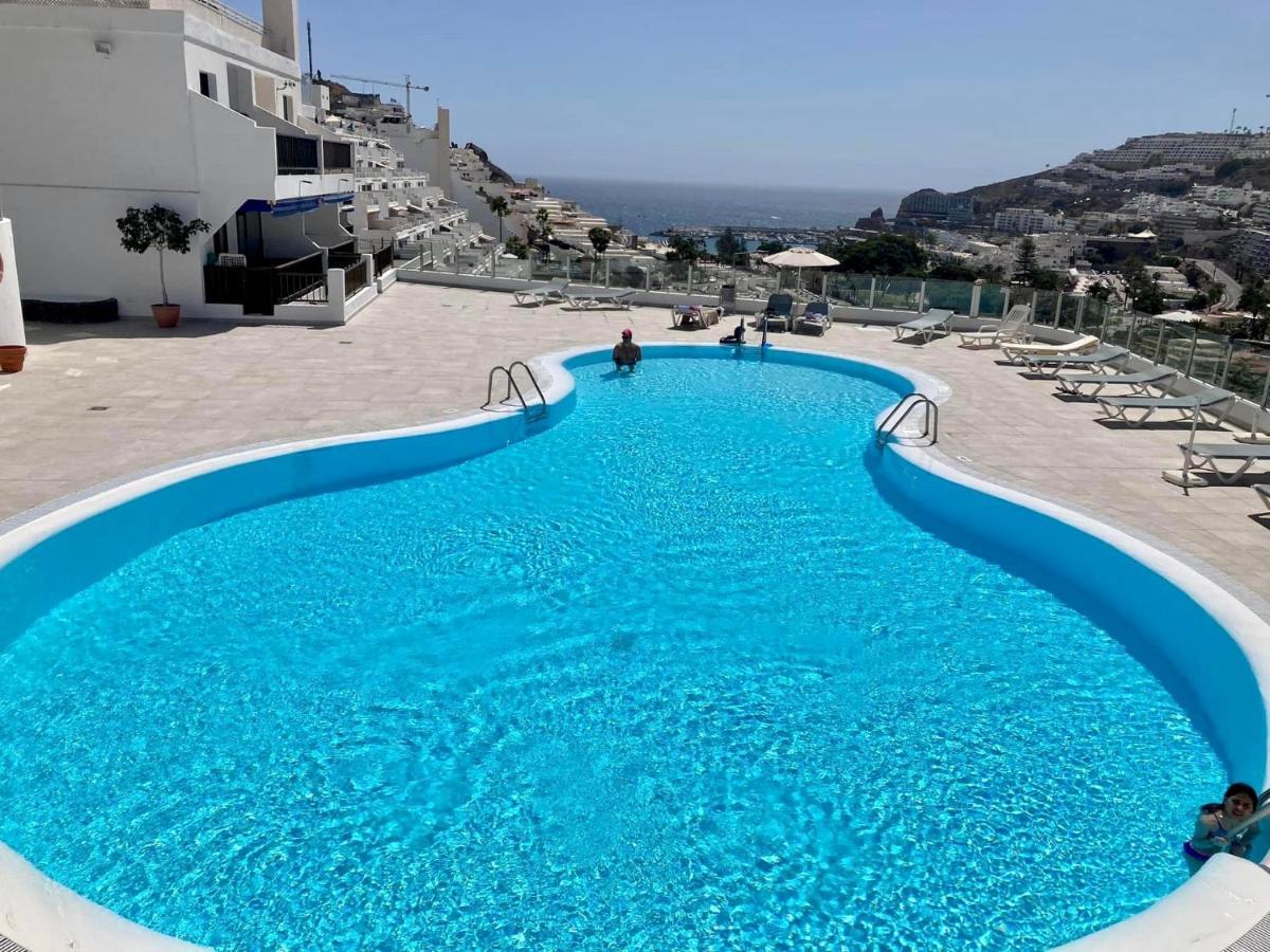 Lovely Apartment Seaview In Puerto Rico With Heated Swimming Pool, Free Wi-Fi And Free Private Parking Zewnętrze zdjęcie